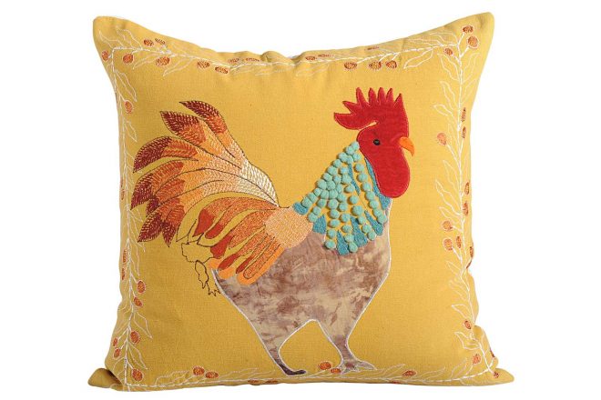 Cock Design Cushion