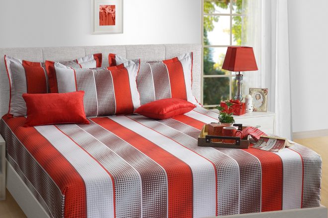 Red & White Bedsheet