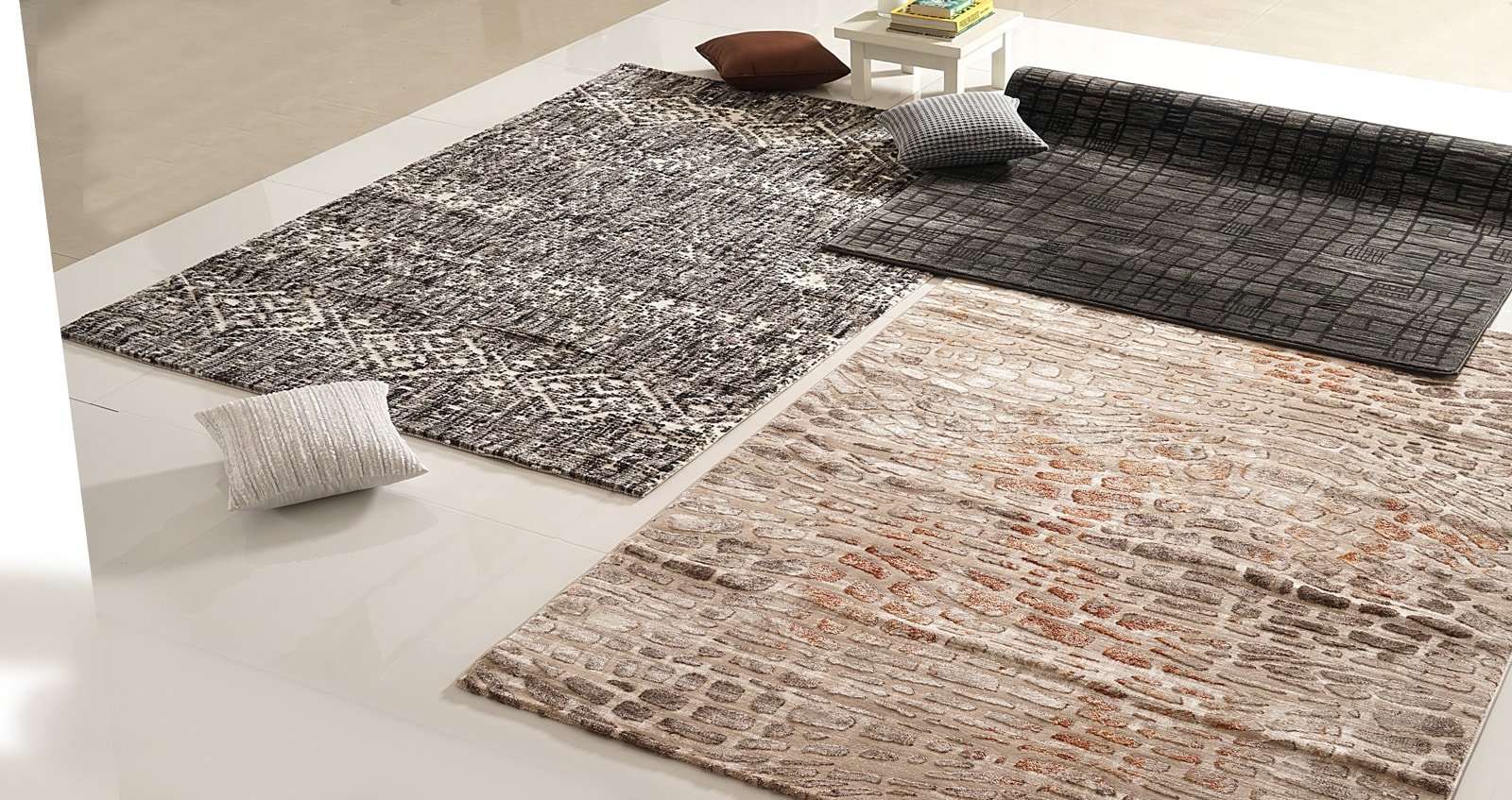 Black & Beige Color Carpet