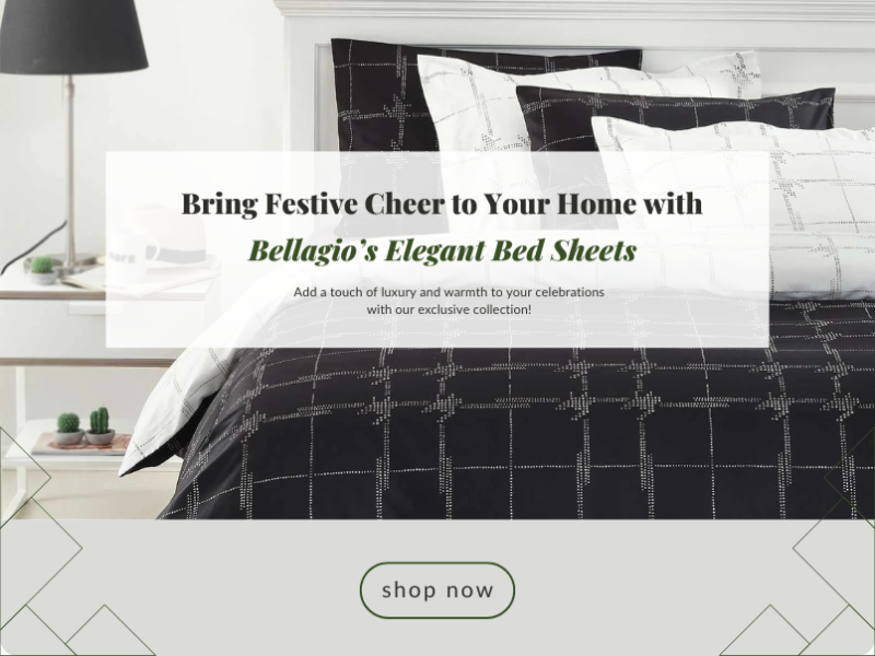 Celebrate Festivities with Bellagio Home’s Exclusive Bed Sheet Collection