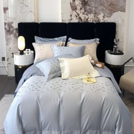 Apologue’ Peach Pure Cotton 4pc Comforter Set